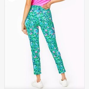 Lilly Pulitzer Corso Pant Par Fection Luxletic UPF 50+ Pull On Golf Blue Horizon